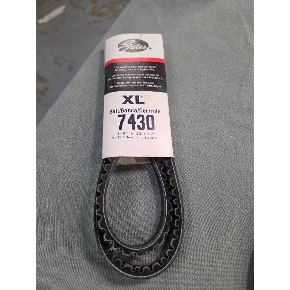 Gates XL 7430 V-Belt 3/8 Inch x 43-5/8 Inch 9.5/10mm x 1110mm Automotive Belt